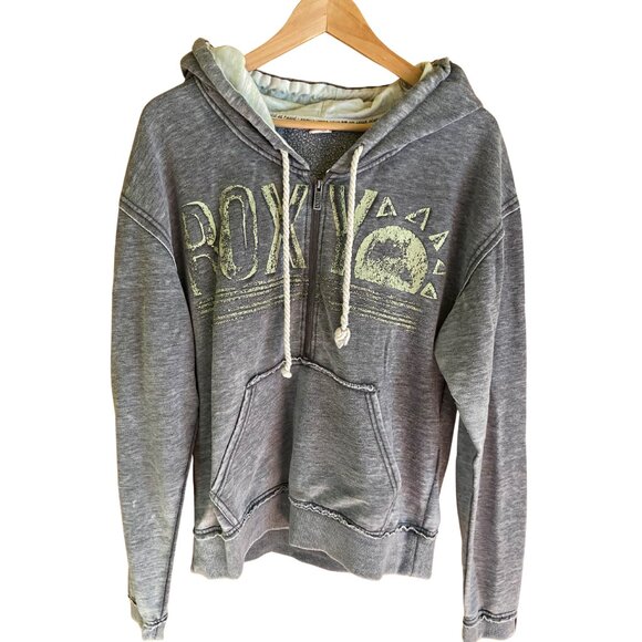 Roxy half-zip hoodie with drawstrings, Size XL - Picture 1 of 5